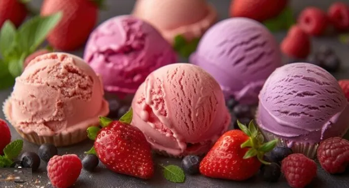 Berry ice cream