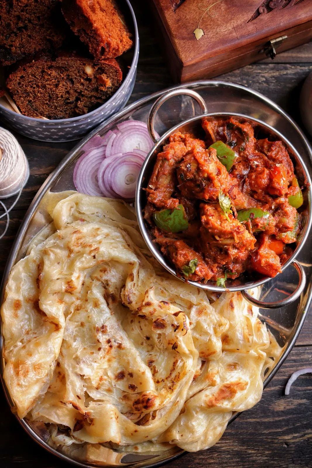 Chicken Sukka & Parotta