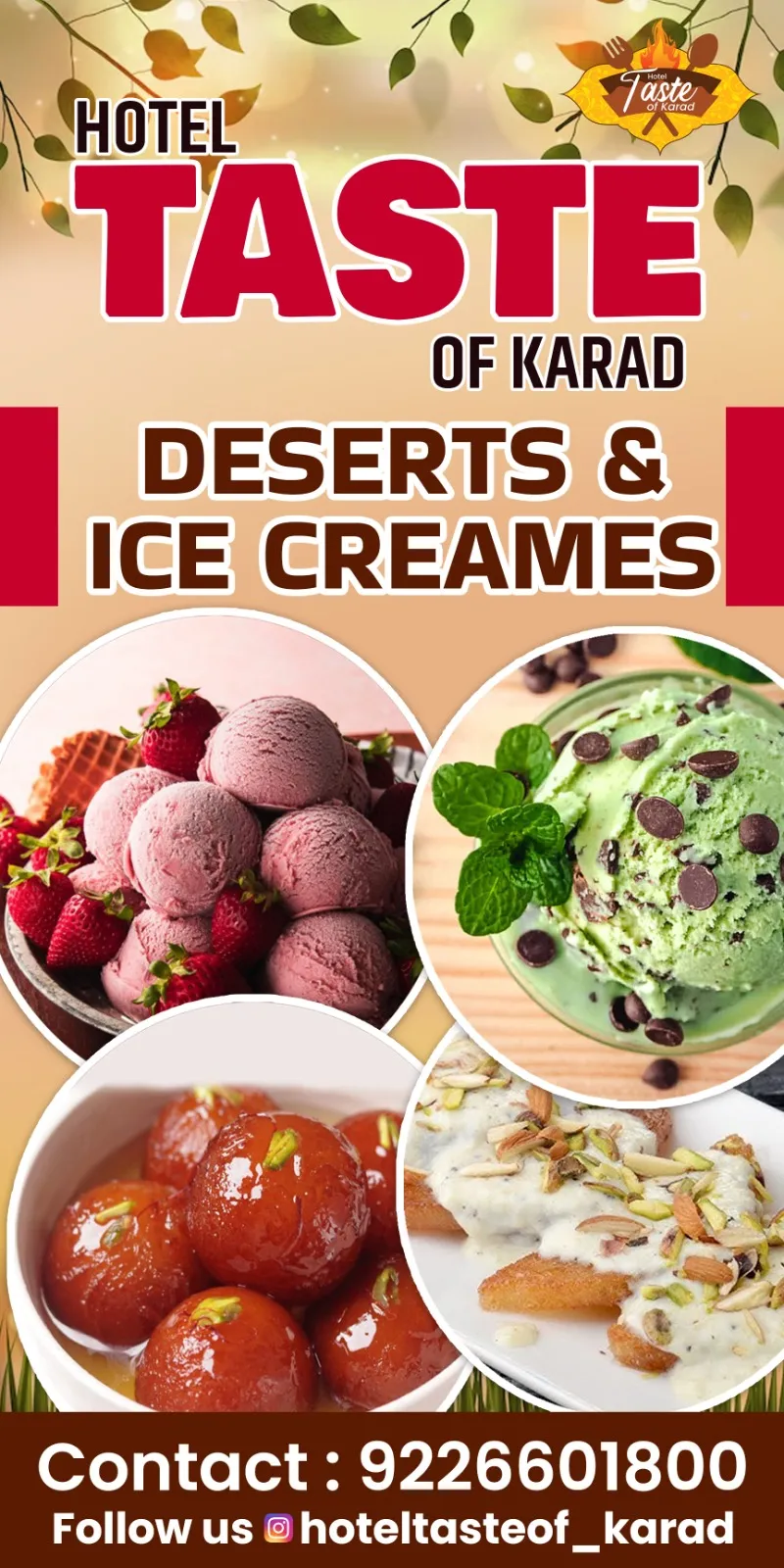 Desserts & ice cream