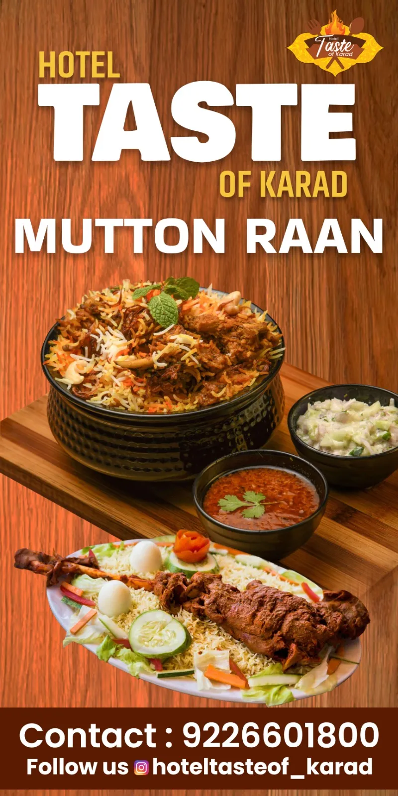 Mutton raan & biryani